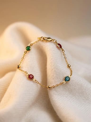 Three Color Diamond Bracelet