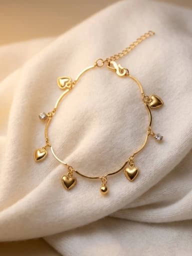 Heavy Heart Charm Bracelet