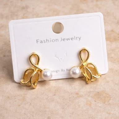 Golden Lotus Earrings