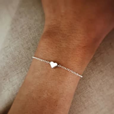 Silver Heart Bracelet