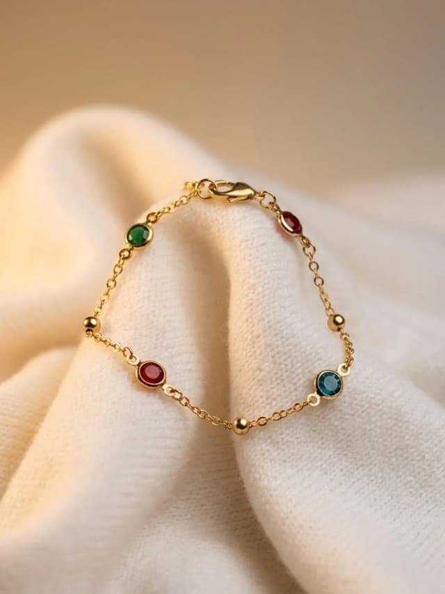 Three Color Diamond Bracelet