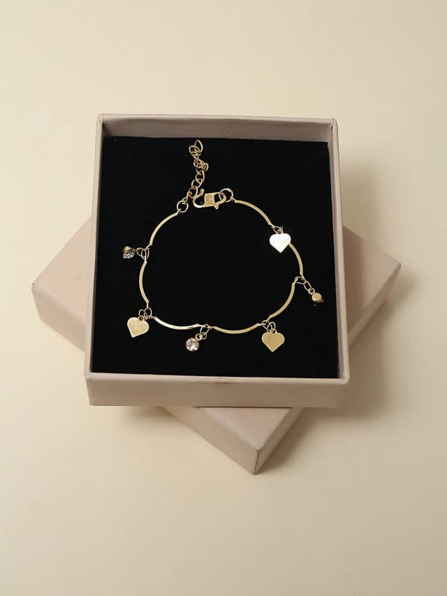 Heart Charm Bracelet