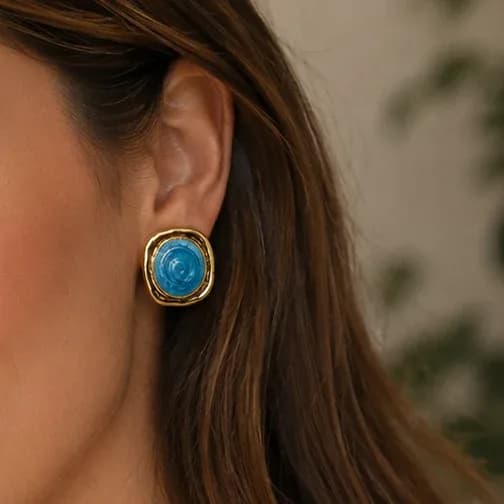 Blue Stone Earrings