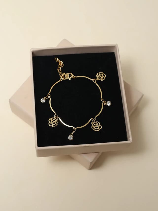 Rose Charm Bracelet